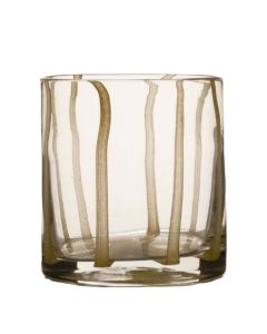 Cylinder Ostra solid yellow stripe h12 d12