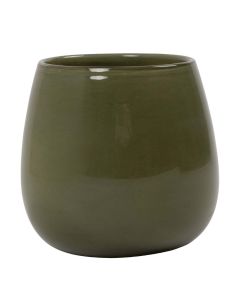 Vase Tove solid green h17,5 d18