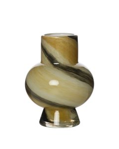 Veda Vase beige grau h20 d15cm