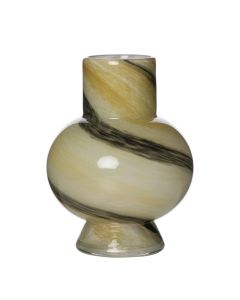 Veda Vase beige grau h24 d17cm
