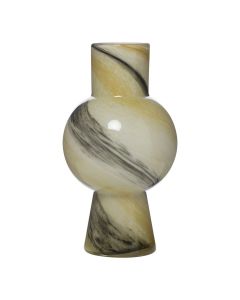 Veda Vase beige grau h32 d18cm
