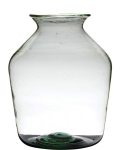Oval mundgeblasen Recycled Vase h40 d29 