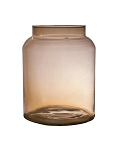 Shape Mouthblown Recycled Bottle Vase amber h25 d19 