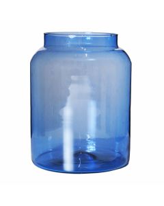 Shape souffle a la bouche recycle Vase bouteille bleu h25 d19 