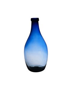Elegant Luna Mouthblown Recycled Vase Blue H37 D19 