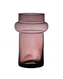Lune Mouthblown Recycled Vase purple h25 d16 