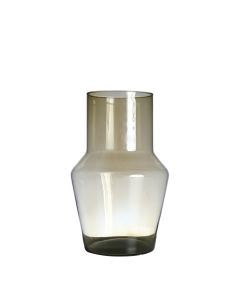 Evie mondgeblazen Recycled Vaas amber h35 d23 