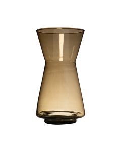 Rianne souffle a la bouche recycle Vase ambre h30 d17,5 