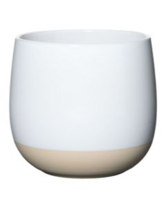 Flowerpot Ceramic Dip-Dye Joan White H16 D18 top D16,5