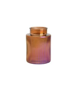 Brugge Vase mit Dessin glanz orange h21.5 d15 