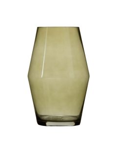 Vase Vida transparent green h25 d16cm