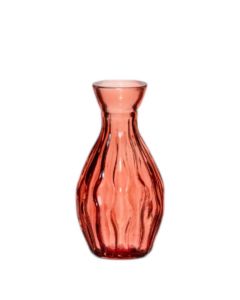 Fizzy Flaschenvase mini red h11 d6cm