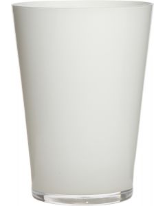  Vase conique blanc h30 d22 (cc)