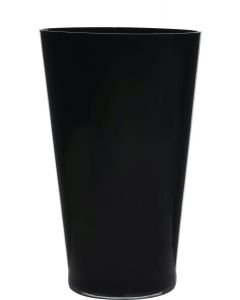  Conische vaas  zwart h40 d25 (cc)