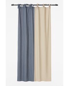 Shanti Half Half Vorhang Blau 140x260cm (8strings)