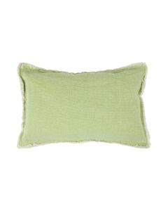 Heavy Stonewash kussen groen 30x50cm