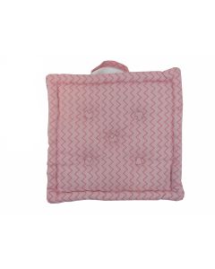 Fine Zigzag Stuhlkissen rosa 40x40cm+8cm 