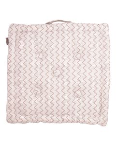 Fine Zigzag Stuhlkissen taupe 40x40cm+8cm 