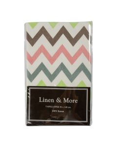Tablerunner Multi Zigzag Multicolor 50x140