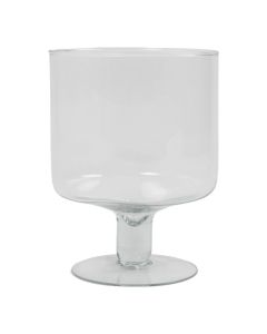 Yvonne Hurricane Vase mit Fuß h19 d14 