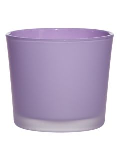 Conner Cache-Pot Glass matt african violet H9 D10 