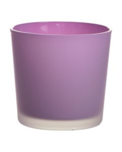 Conner Cache-Pot Glass matt african violet H12,5 D14,5 