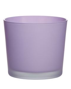 Conner Cache-Pot Glass matt african violet H12,5 D14,5 