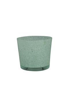 Conner Blumentopf Glas Granite grün h11 d11,5 