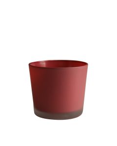 Conner Matt Blumentopf Glas bordeauxrot h11 d11,5 