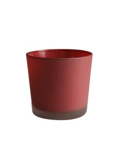 Conner Matt Bloempot glas bordeaux rood h12,5 d14,5 