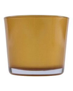 Conner Blumentopf Glas Metalloptik Gold h11 d11,5