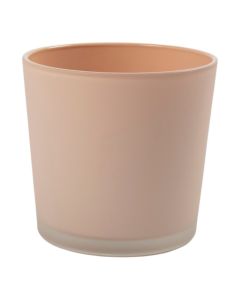 Conner Planter Glass matt apricot h12,5 d14,5 
