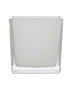 Regular Cubic Vase white 14x14x14cm 