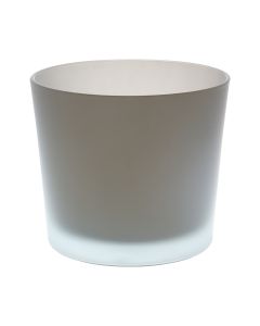 Conner Matt Blumentopf Glas weiß h12,5 d14,5 