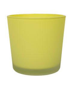 Conner Planter Glass matt lemon yellow h11 d11,5