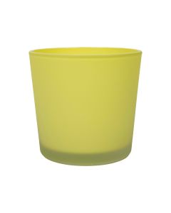 Conner Planter Glass matt lemon yellow h12,5 d14,5 