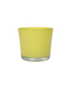 Conner Planter Glass regular lemon yellow h9 d10 