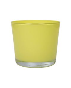Conner Planter Glass regular lemon yellow h12,5 d14,5