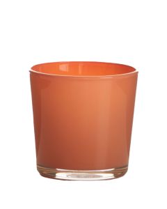 Conner Planter Glass regular abricot orange h9 d10 