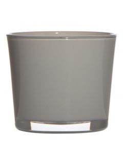 Conner Regular Planter Glass mouse grey h9 d10 