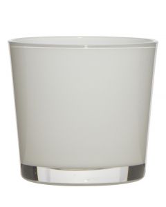 Conner Regular Planter Glass white h19 d19 