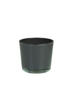 Conner Regular Planter Glass warm grey h9 d10 