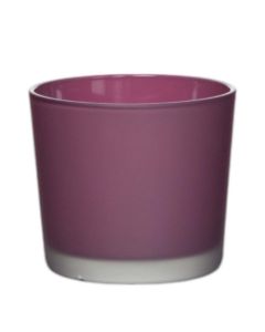 Conner Planter Glass matt grape wine purple h9 d10 