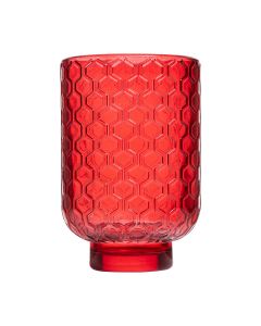 Maja Theelichthouder rood h13 d8,5 