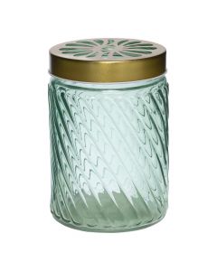 With Lid Vaas goud/groen h17 d11 