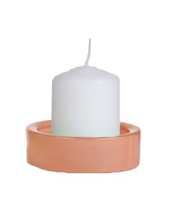 Plate Quinn peach H3 D9.5 