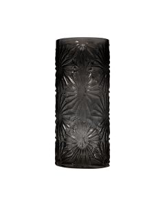 Floral Zylinder grau h35 d15 