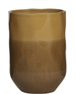 Bloempot Keramiek amber h20 d15 