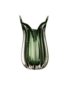 Vase Nobile mouthblown green h33 d21,5cm