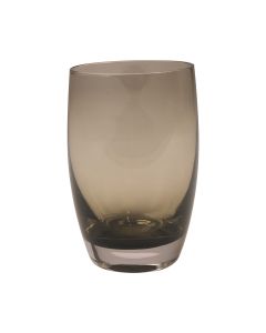 Smoke Mouthblown Tealightholder grey h14,5 b8,5